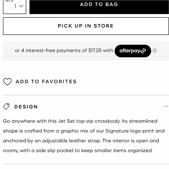 NEW Michael Kors Jet Set Travel Small TZ Crossbody Bag Blue Handbag Purse NWT - Picture 5 of 10